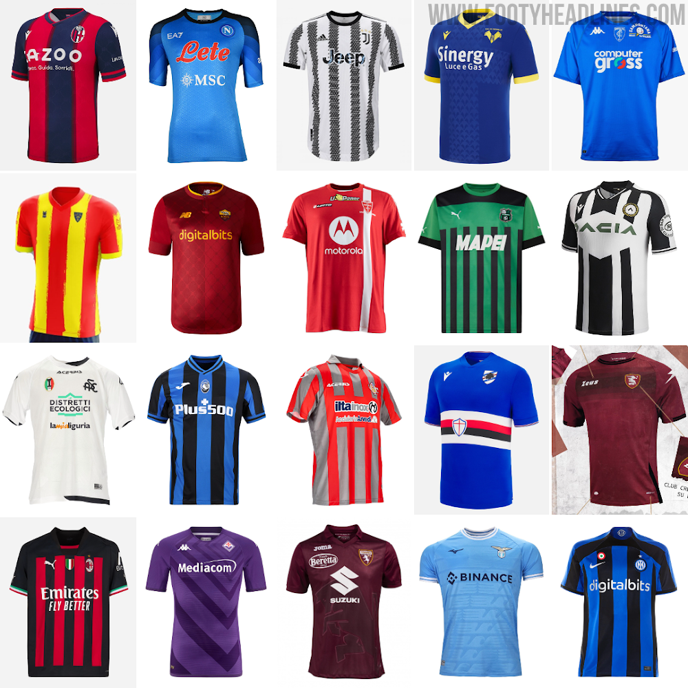 Serie A Kits 2022/23